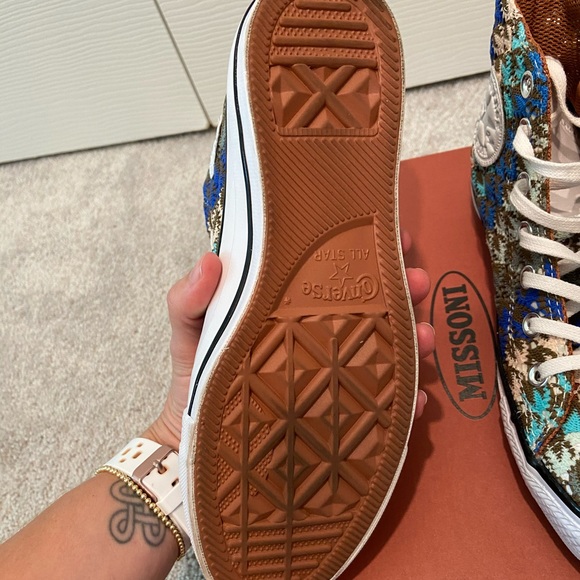 Converse + MISSONI High Top Converse Wmn Sz 6.5 - Picture 5 of 6
